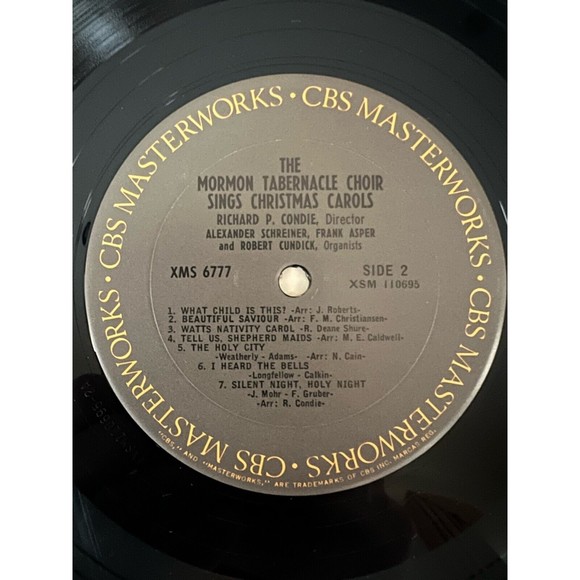The Mormon Tabernacle Choir Sings Christmas Carols LP Condie Columbia 6777 VG+ - Picture 7 of 7